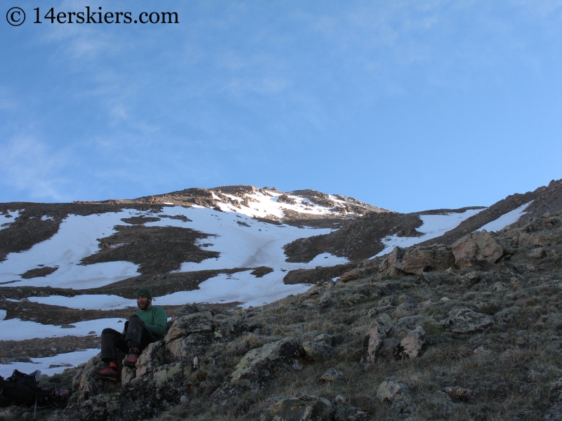 Ascent on Mount Massive. 