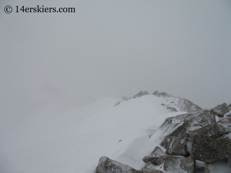 White out on Mount Massive. 