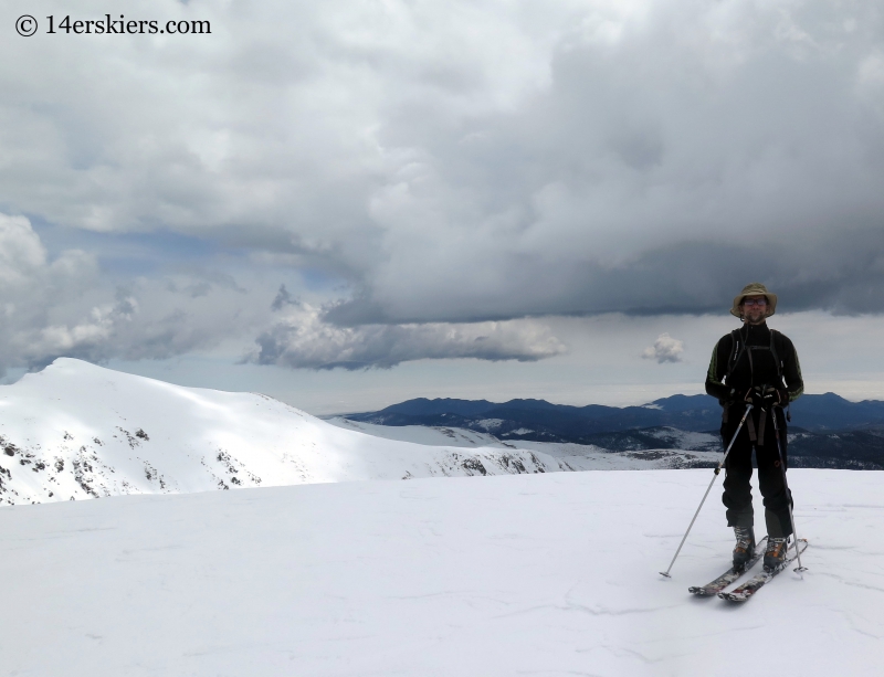 Frank Stern on summit of Mount Eva.