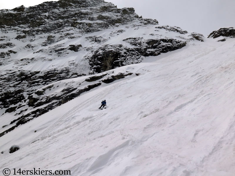 Backcountry skiing Mt. Moran SkilletB