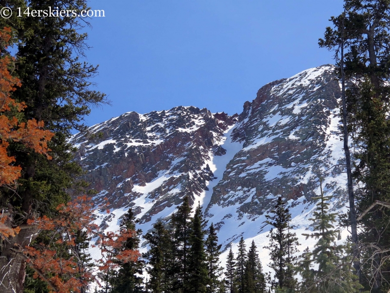 Naked Lady couloir in the San Juans