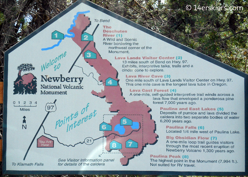 newberry volcano map