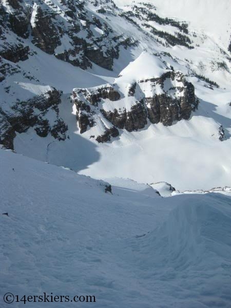 Backcountry skiing on North Maroon.