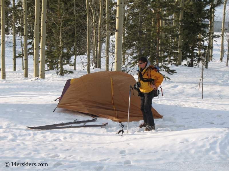 Snow-Camping near the Maroon Bells