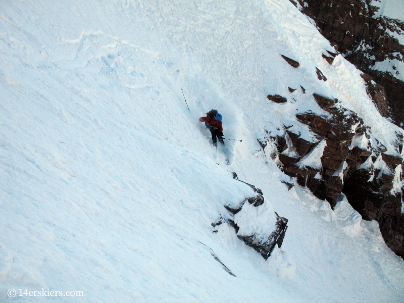 Joe Brannan backcountry skiing on North Maroon