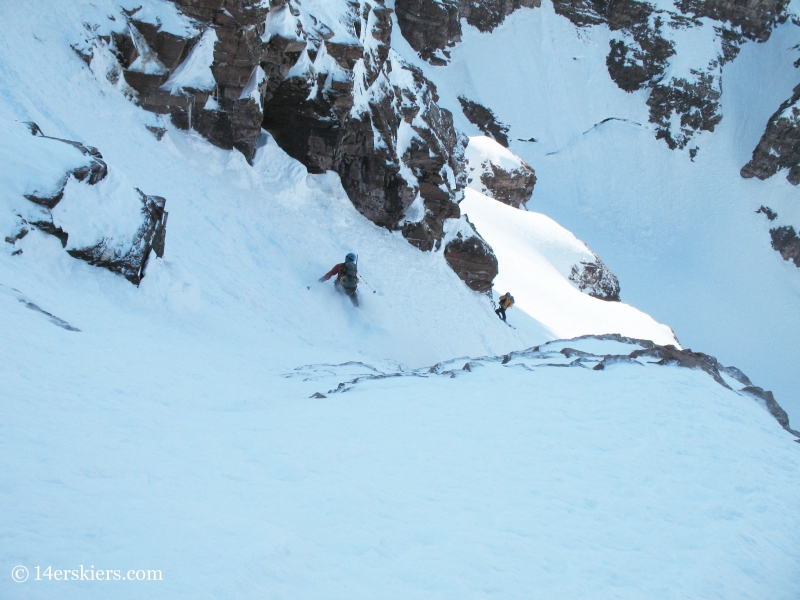 Joe Brannan backcountry skiing on North Maroon