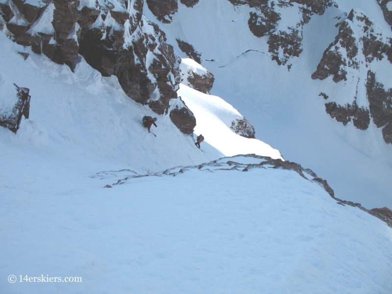 Joe Brannan backcountry skiing on North Maroon