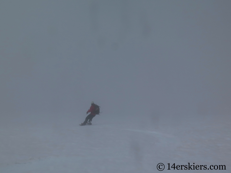 Backcountry skiing North and Middle Sisters in Oregon.