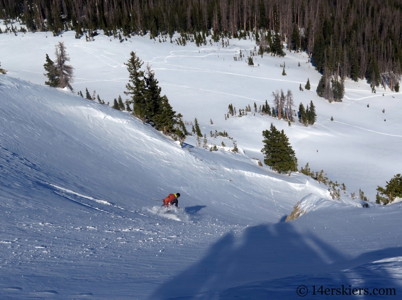 Larry Fontaine backcountry skiing South Diamond Peak.