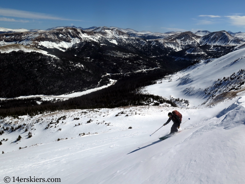 Larry Fontaine backcountry skiing North Diamond Peak.