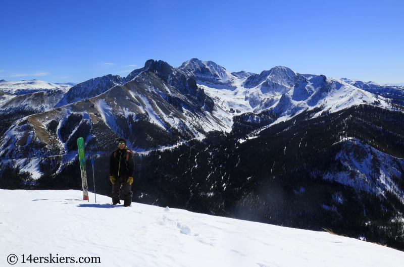 Larry Fontaine backcountry skiing South Diamond Peak.