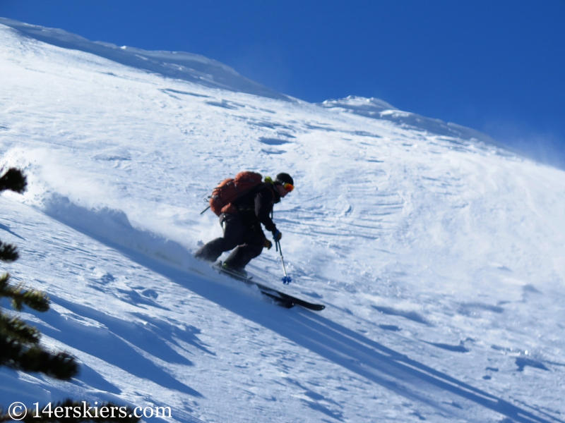 Larry Fontaine backcountry skiing South Diamond Peak.