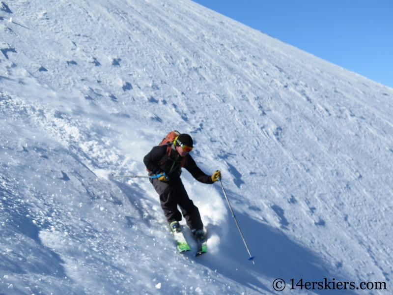 Larry Fontaine backcountry skiing South Diamond Peak.