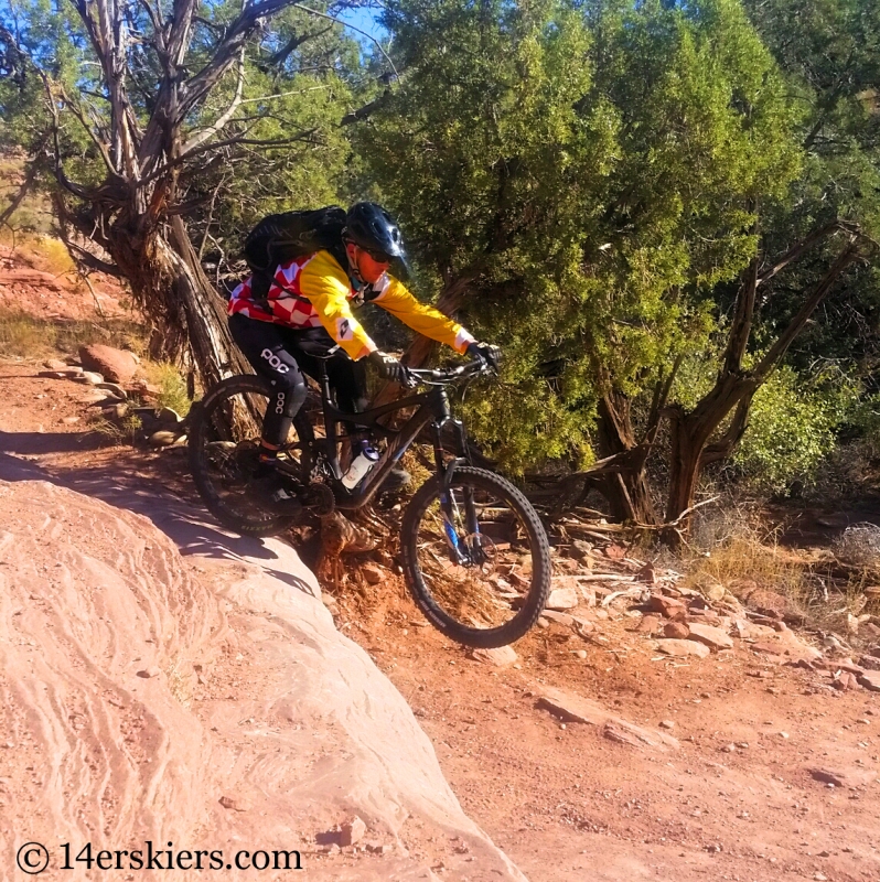 Larry Fontaine mountain biking Horsethief Loop in Fruita.