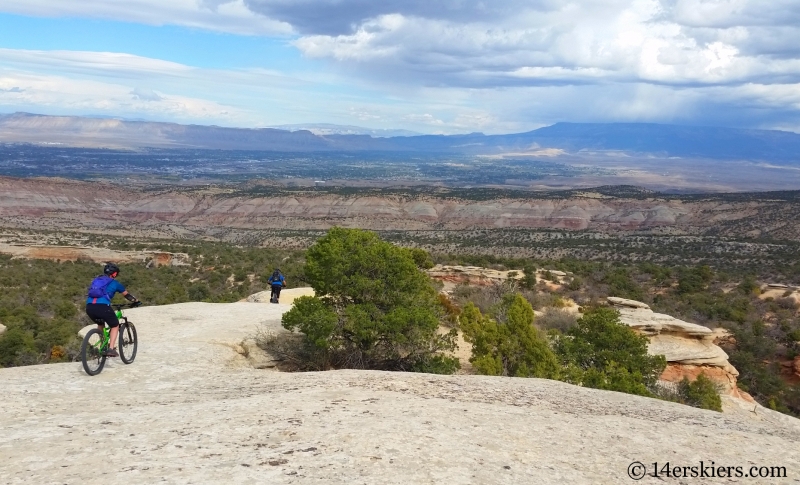 Mountain biking the Ribbon Trail near Grand Junction.