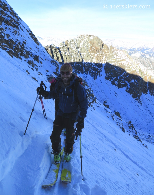 skin track, backcountry skiing Crested Butte