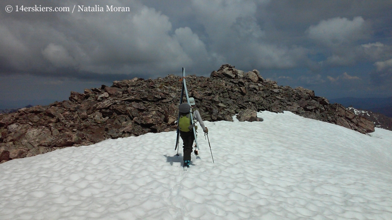 Approaching the summit of Mount Oklahoma. 