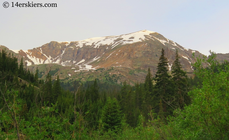 Backcountry skiing on Mount Oklahoma