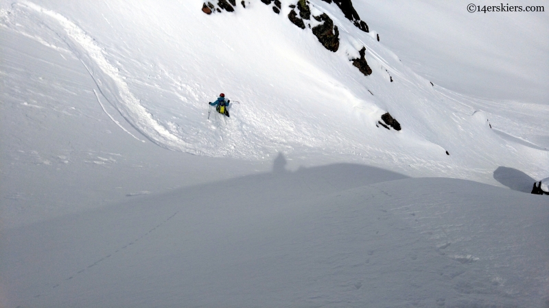 steep powder skiing