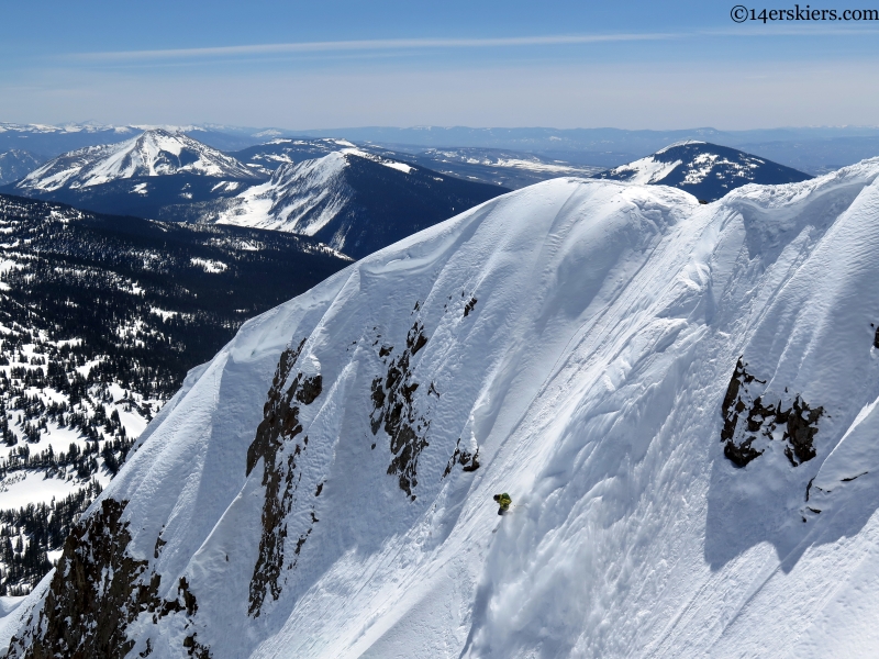 Tom Runcie steep skiing