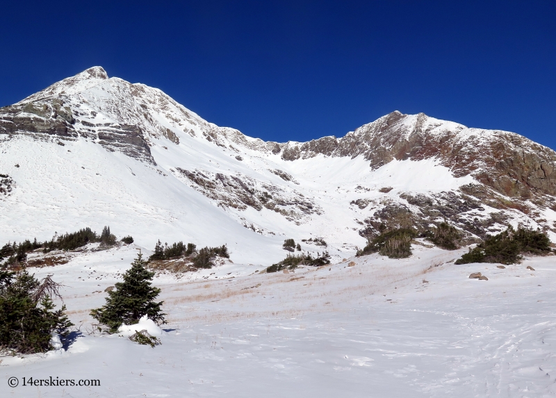 Early season snow in the Crested Butte backcountry.