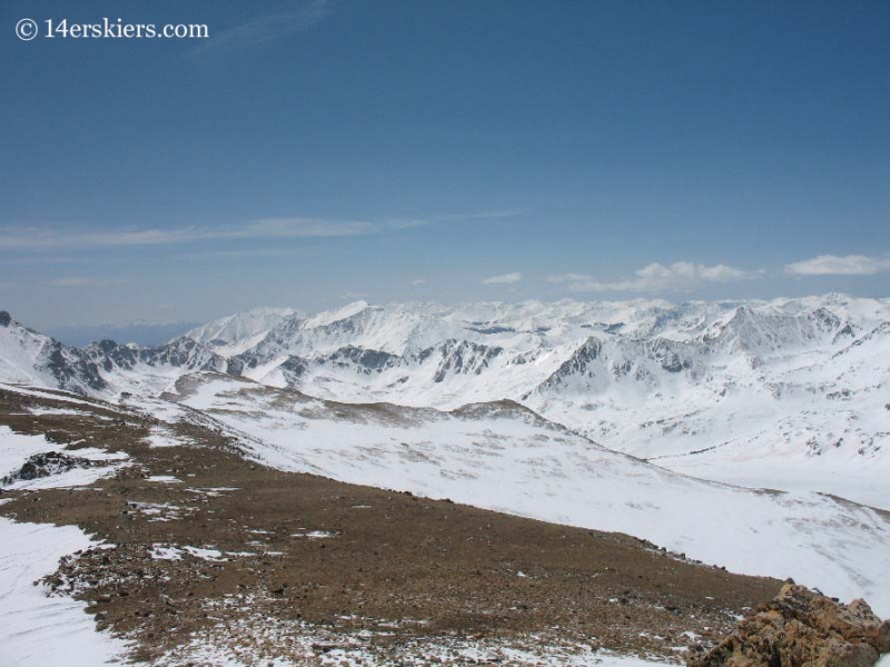 View from summit of Mount Belford.