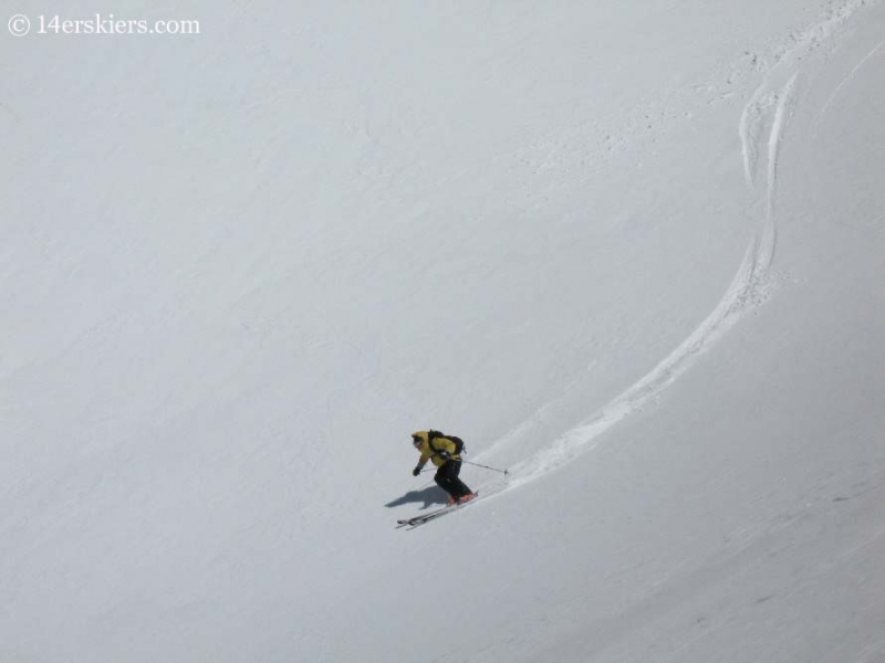 Frank Konsella backcountry skiing on Mount Oxford