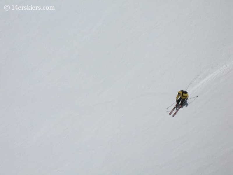 Frank Konsella backcountry skiing on Mount Oxford