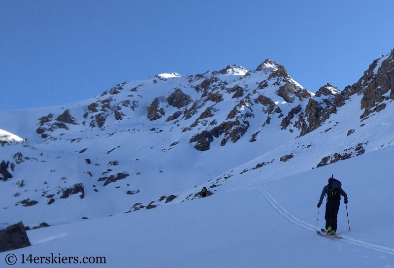 Backcountry skiing West Partner Peak, Peak U. 