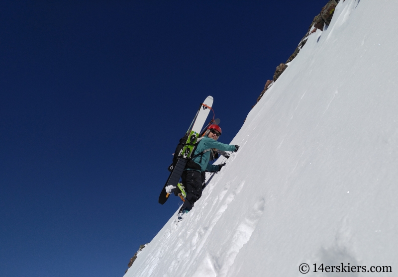 Backcountry skiing West Partner Peak, Peak U. 