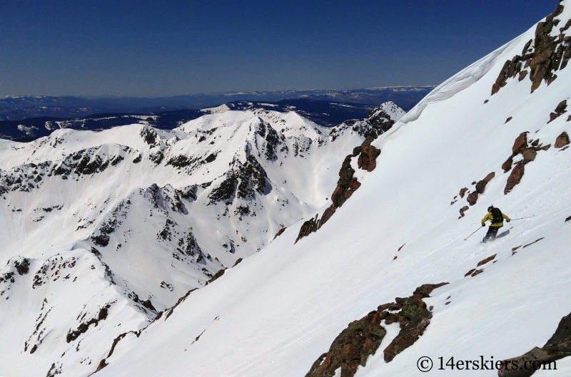 Backcountry skiing West Partner Peak, Peak U.