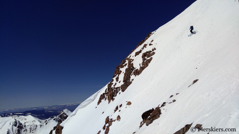 Backcountry skiing West Partner Peak, Peak U.