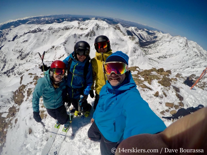 Backcountry skiing West Partner Peak, Peak U. 