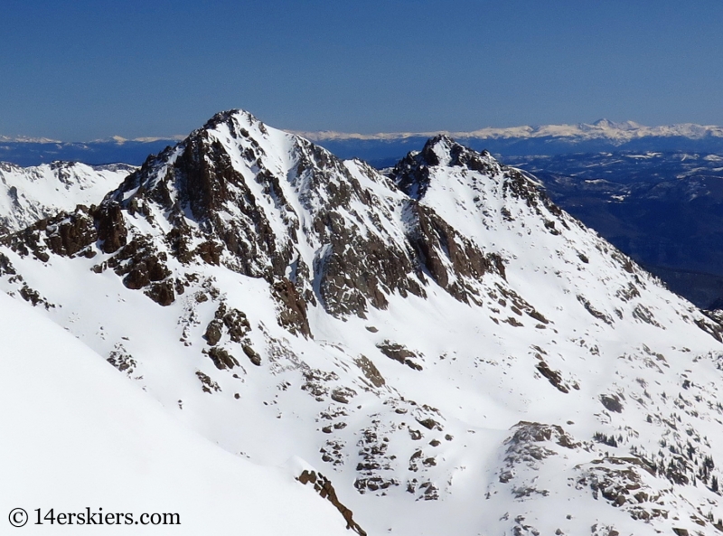 Peaks R & S in the Gore Range. 