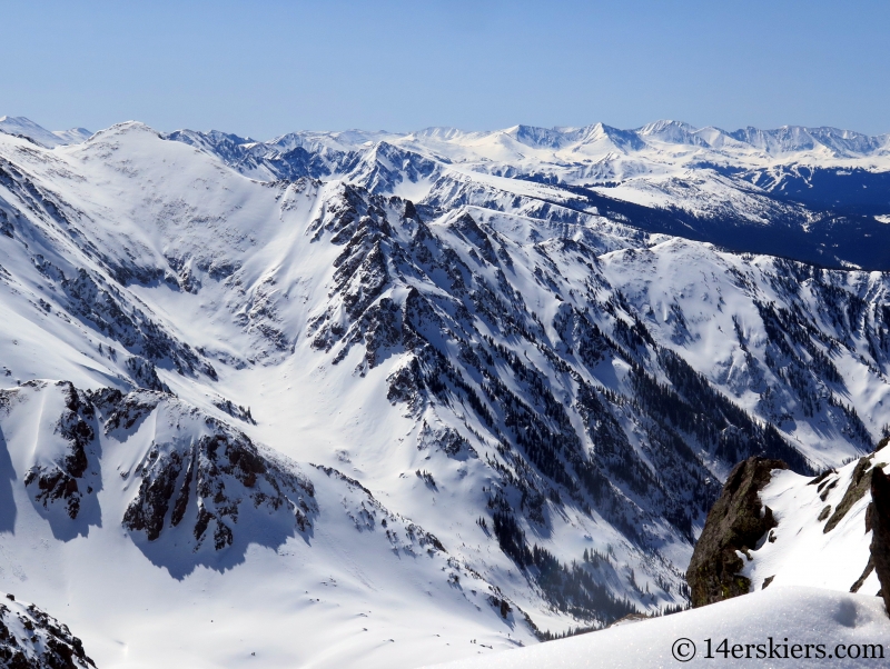 Solitude, Climbers Point, & Skiers Point in the Gore Range. 