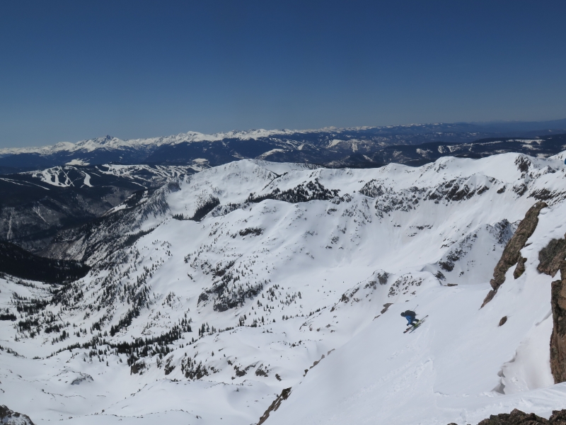 Backcountry skiing West Partner Peak, Peak U.