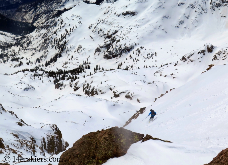 Backcountry skiing West Partner Peak, Peak U.