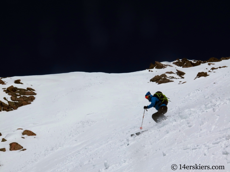 Backcountry skiing West Partner Peak, Peak U.