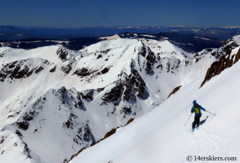 Backcountry skiing West Partner Peak, Peak U.