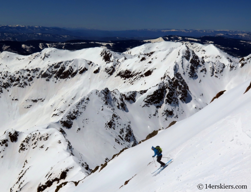 Backcountry skiing West Partner Peak, Peak U.