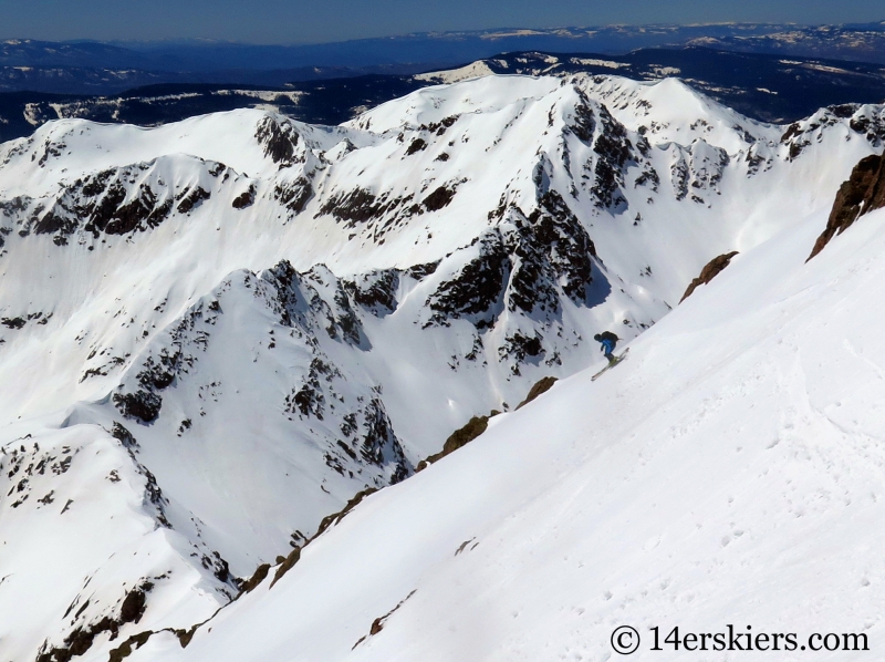 Backcountry skiing West Partner Peak, Peak U.