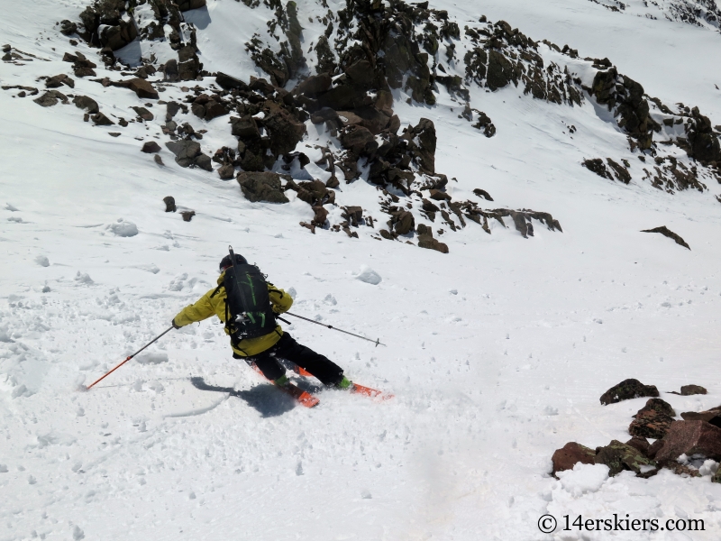 Backcountry skiing West Partner Peak, Peak U.