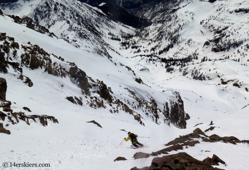 Backcountry skiing West Partner Peak, Peak U.