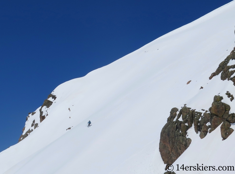 Backcountry skiing West Partner Peak, Peak U.