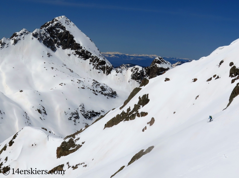 Backcountry skiing West Partner Peak, Peak U.