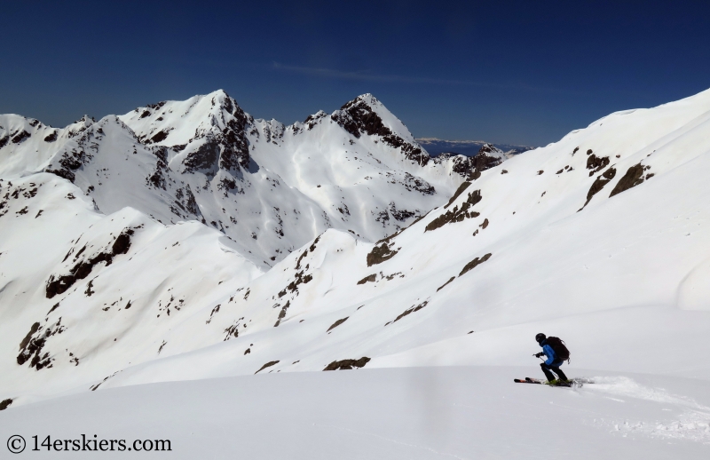 Backcountry skiing West Partner Peak, Peak U.