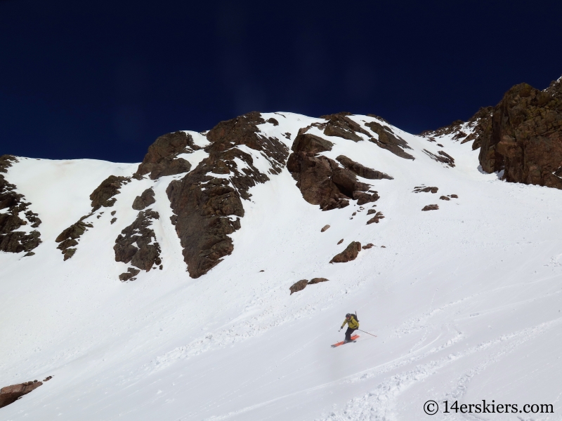 Backcountry skiing West Partner Peak, Peak U.