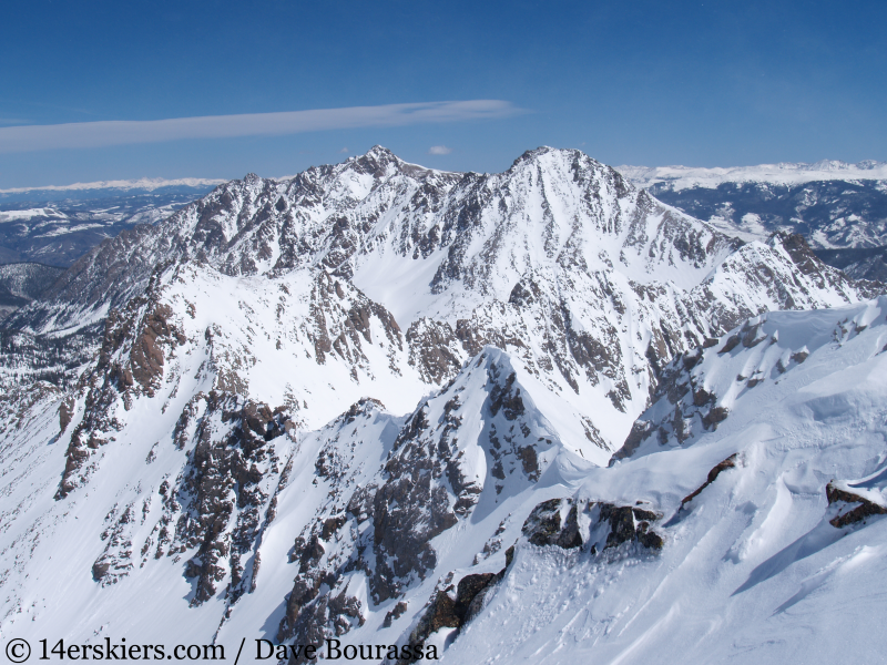 Peaks X & Y in the Gore Range.