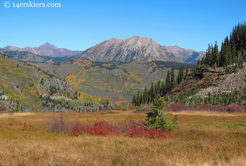 View of Gothic Mountain from Redwell Basin