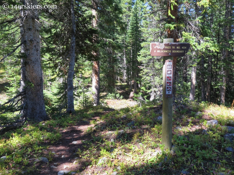 Peeler Lakes trail near Crested Butte